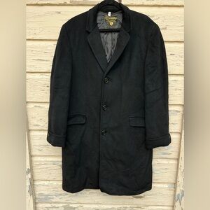 Vintage Men’s 50s Ultissimo 100% Imported Cashmere Luxury Overcoat Coat 48